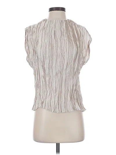 Pre-owned Mng Sleeveless Blouse In Silver