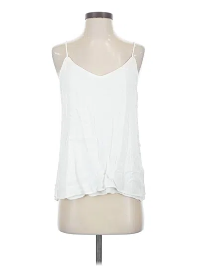 Pre-owned Mng Sleeveless Blouse In White