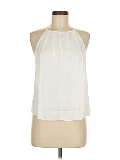 Pre-owned Mng Sleeveless Blouse In White