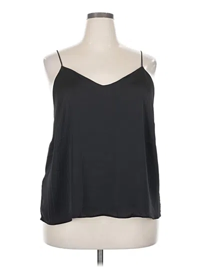 Pre-owned Mng Sleeveless Top Black Halter Neckline Tops