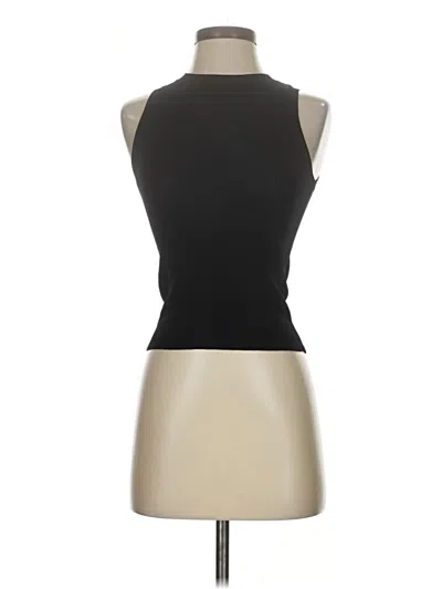 Pre-owned Mng Sleeveless Top Black Halter Neckline Tops