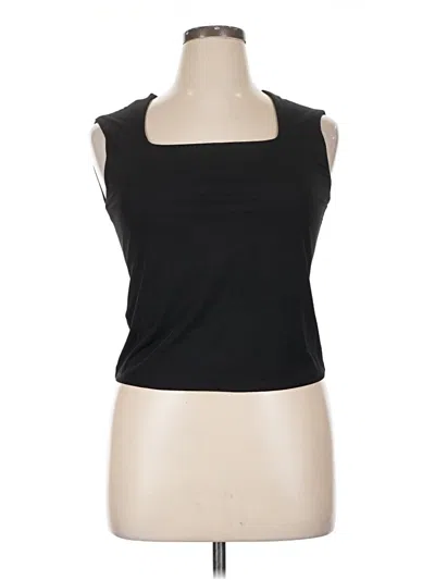 Mng Sleeveless Top Black Halter Neckline Tops