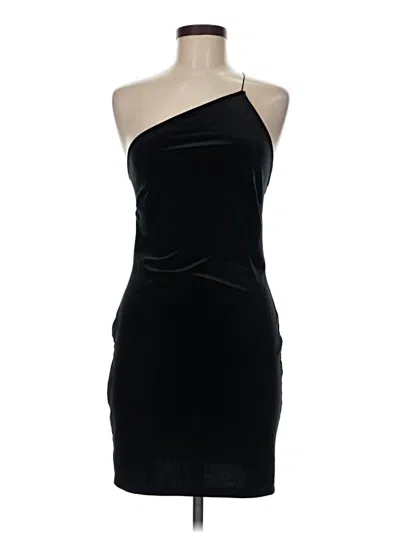 Pre-owned Mng Sleeveless Top Black One Shoulder Neckline Tops