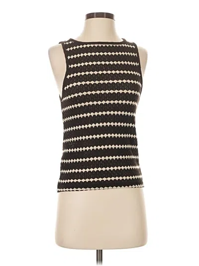 Mng Sleeveless Top Black Square Neckline Tops