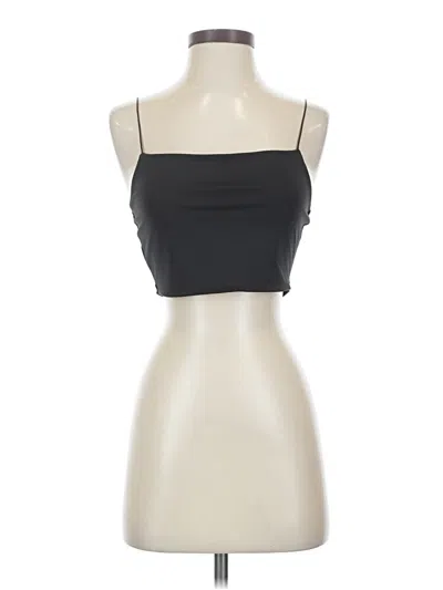 Pre-owned Mng Sleeveless Top Black Strapless Neckline Tops