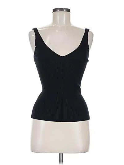 Pre-owned Mng Sleeveless Top Black Sweetheart Neckline Tops