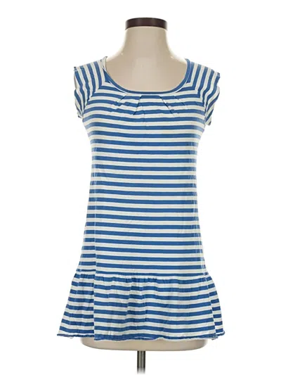 Pre-owned Mng Sleeveless Top Blue Scoop Neck Tops