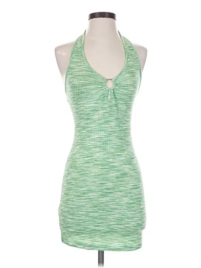 Pre-owned Mng Sleeveless Top Green Halter Neckline Tops