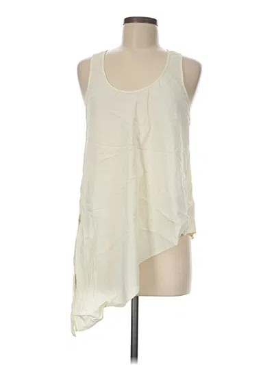 Pre-owned Mng Sleeveless Top Ivory Halter Neckline Tops