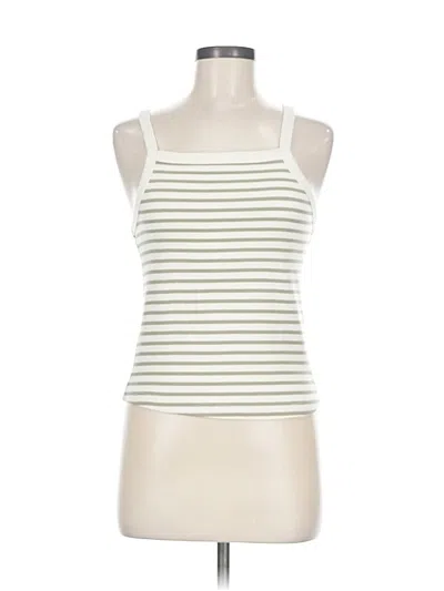 Pre-owned Mng Sleeveless Top Ivory Halter Neckline Tops In White