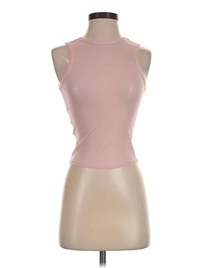 Pre-owned Mng Sleeveless Top Pink Halter Neckline Tops