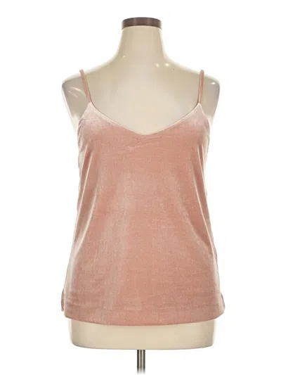 Pre-owned Mng Sleeveless Top Pink Scoop Neck Tops