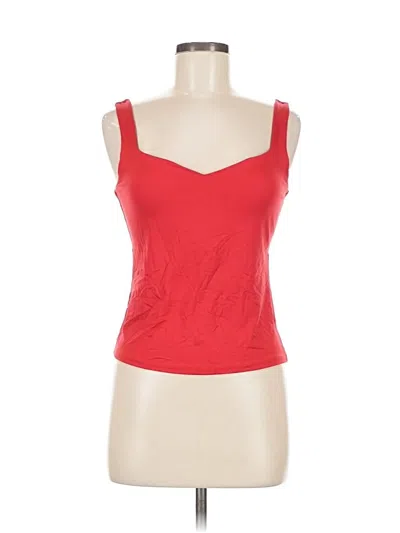 Pre-owned Mng Sleeveless Top Red Sweetheart Neckline Tops
