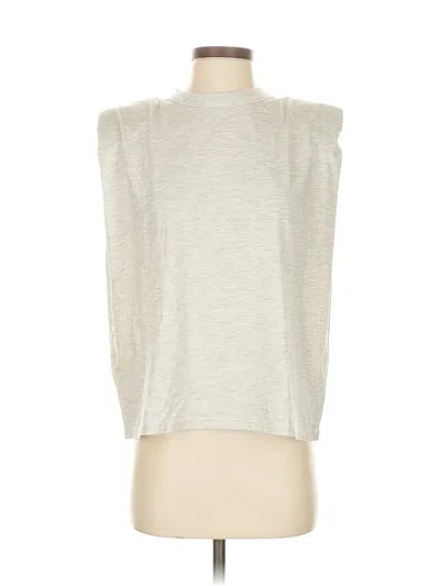 Pre-owned Mng Sleeveless Top Silver Boatneck Tops