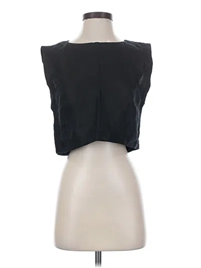 Pre-owned Mng Sleeveless T-shirt In Black
