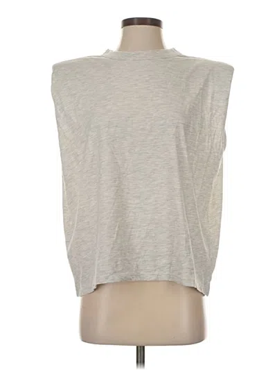 Pre-owned Mng Sleeveless T-shirt In Gray