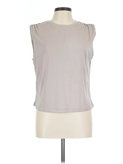 Pre-owned Mng Sleeveless T-shirt In Gray