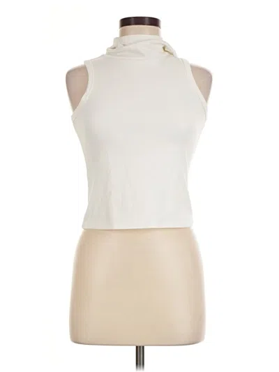 Pre-owned Mng Sleeveless T-shirt In Ivory
