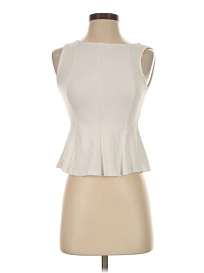 Pre-owned Mng Sleeveless T-shirt In Ivory