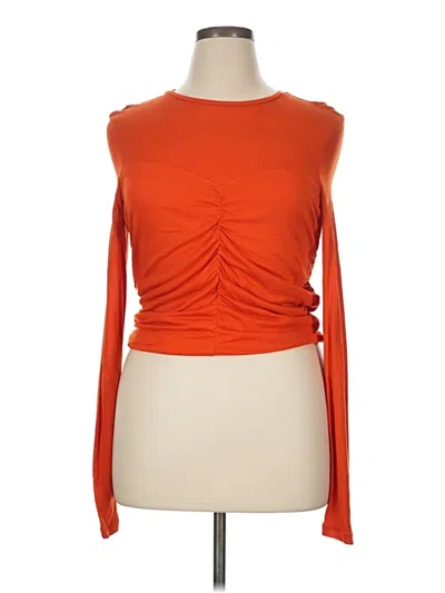 Pre-owned Mng Sleeveless T-shirt In Orange