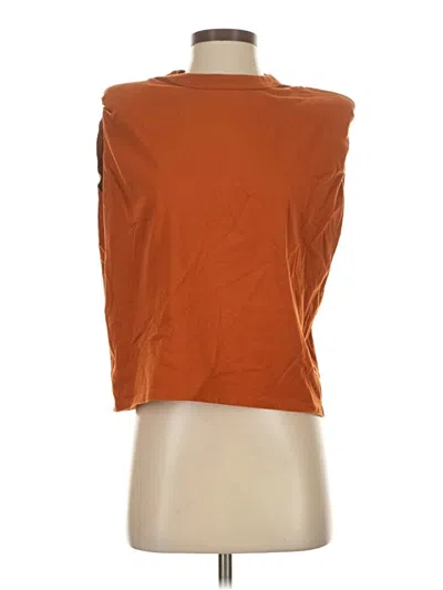 Pre-owned Mng Sleeveless T-shirt In Orange
