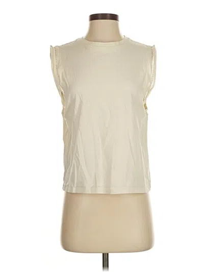 Pre-owned Mng Sleeveless T-shirt In White