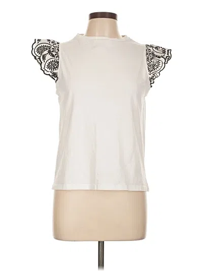 Pre-owned Mng Sleeveless T-shirt In White