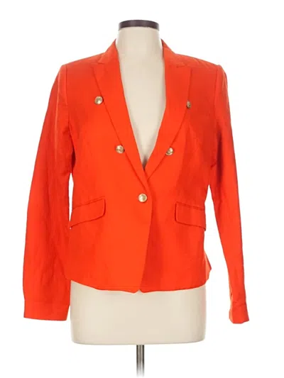 Pre-owned Mng Suit Blazer Jacket In Orange