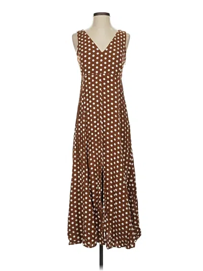 Pre-owned Mng Suit Casual Dress In Brown