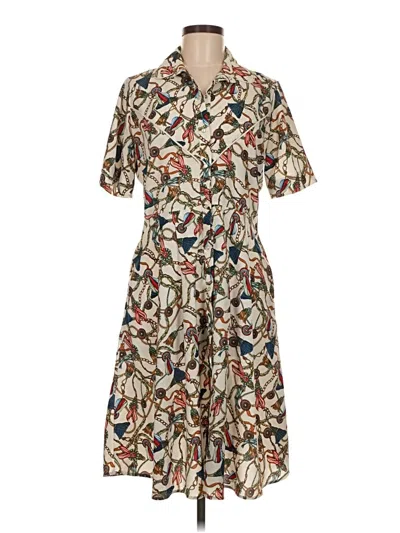 Pre-owned Mng Suit Casual Dress In Brown