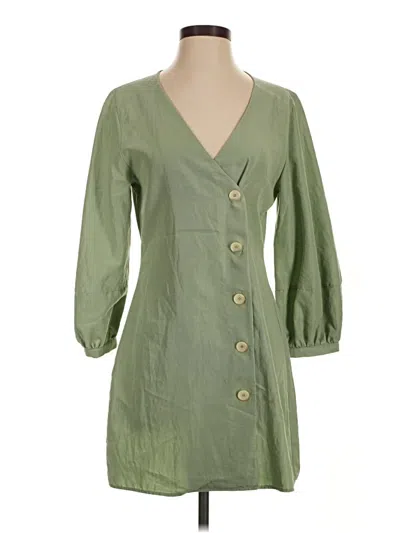 Pre-owned Mng Suit Casual Dress In Green