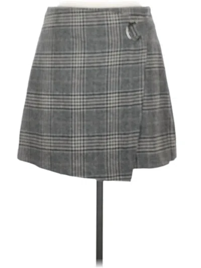 Pre-owned Mng Suit Casual Skirt In Gray