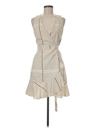 Pre-owned Mng Suit Cocktail Dress In Tan