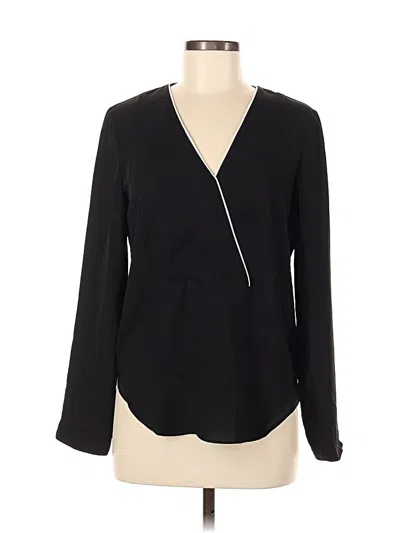 Pre-owned Mng Suit Long Sleeve Blouse In Black