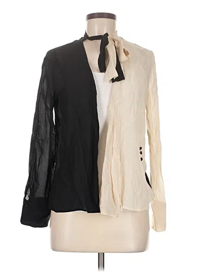 Pre-owned Mng Suit Long Sleeve Blouse In Black
