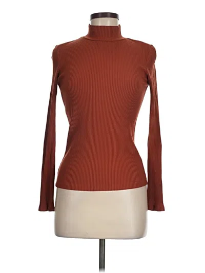 Pre-owned Mng Suit Long Sleeve Turtleneck In Brown