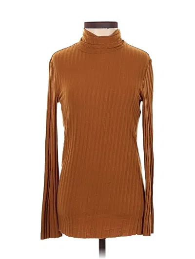 Pre-owned Mng Suit Long Sleeve Turtleneck In Brown