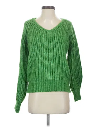 Pre-owned Mng Suit Pullover Sweater In Green