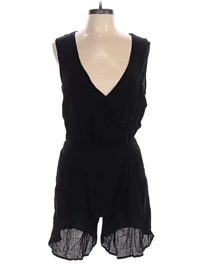 Pre-owned Mng Suit Romper In Black