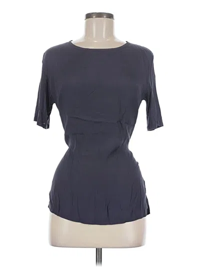 Pre-owned Mng Suit Short Sleeve Top Gray Sweetheart Neckline Tops