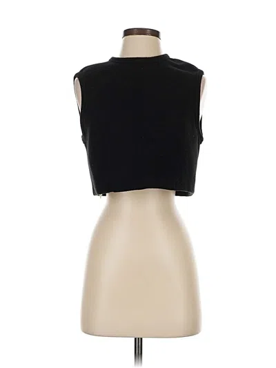 Pre-owned Mng Suit Sleeveless Blouse In Black