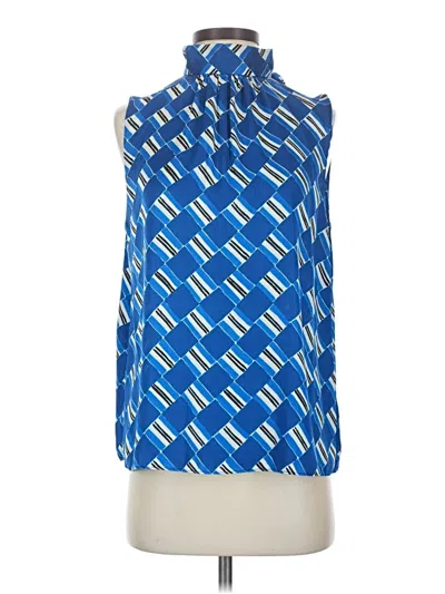 Pre-owned Mng Suit Sleeveless Blouse In Blue