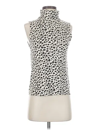 Pre-owned Mng Suit Sleeveless Blouse In Ivory