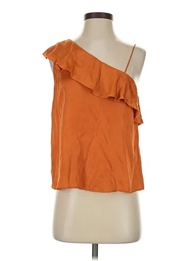 Pre-owned Mng Suit Sleeveless Blouse In Orange