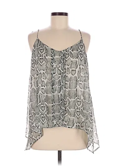 Pre-owned Mng Suit Sleeveless Blouse In Silver