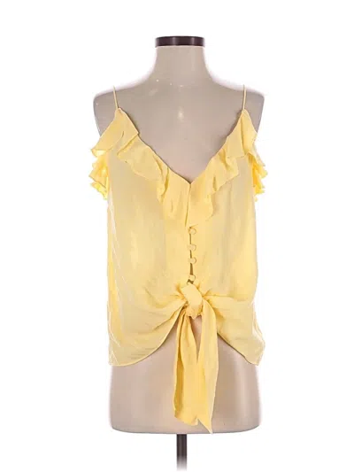 Pre-owned Mng Suit Sleeveless Blouse In Yellow