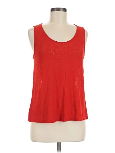 Pre-owned Mng Suit Tank Top Red Strapless Neckline Tops