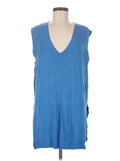 Pre-owned Mng Sweater Vest In Blue