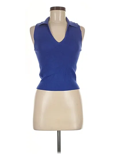 Pre-owned Mng Sweater Vest In Blue