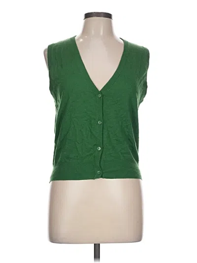 Pre-owned Mng Sweater Vest In Green
